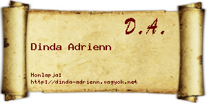 Dinda Adrienn névjegykártya